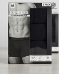 Pack de 3 Bóxers Express Cotton Stretch – Confort Premium & Estilo Minimalista