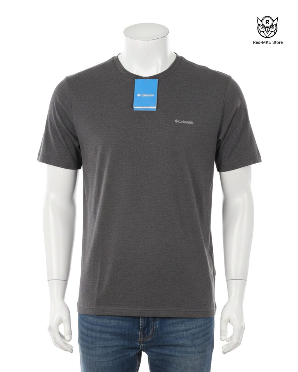 Camiseta Columbia - Everyday Basic Logo (Gris Jaspeado)