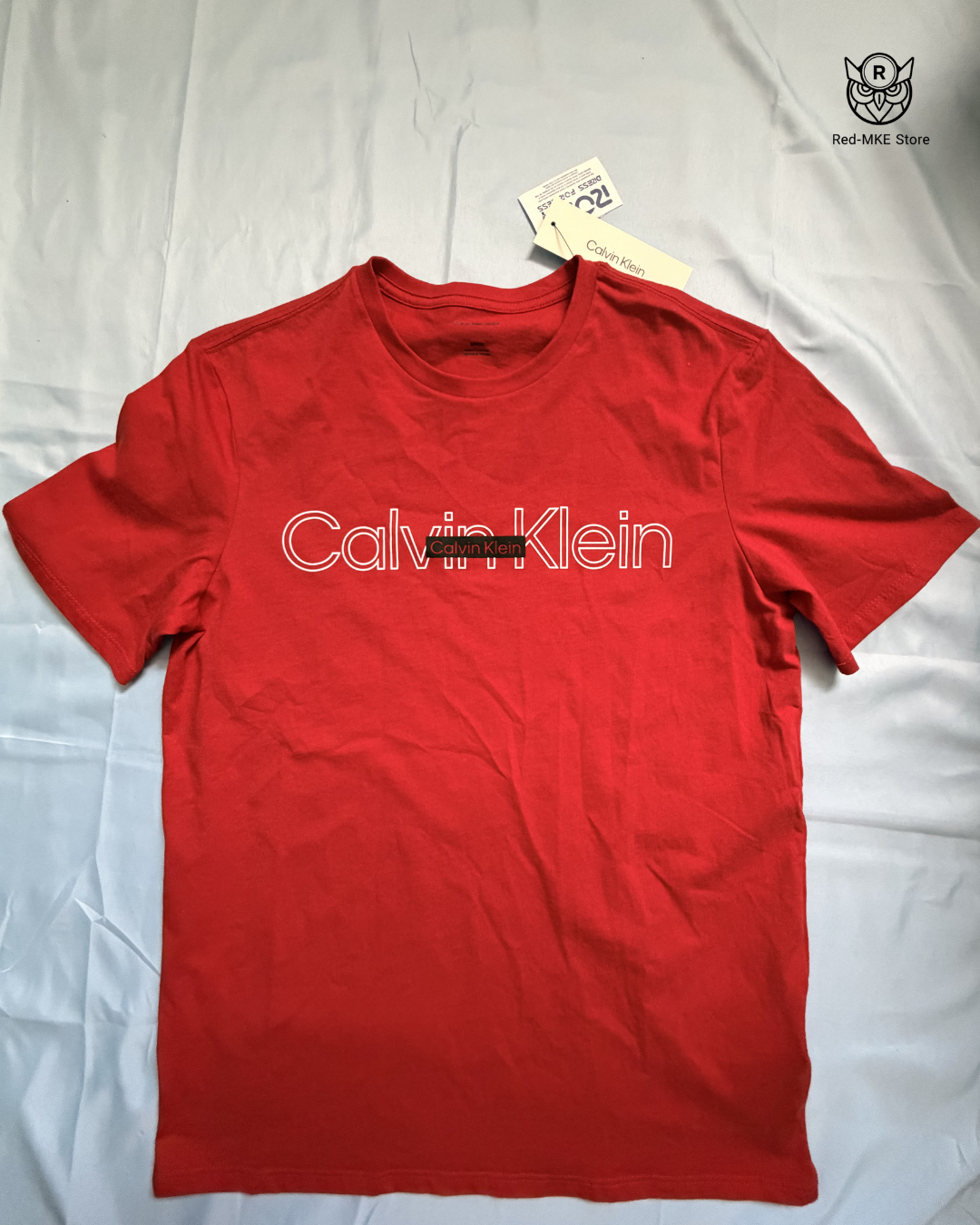 Camiseta Calvin Klein - Red Logo Statement