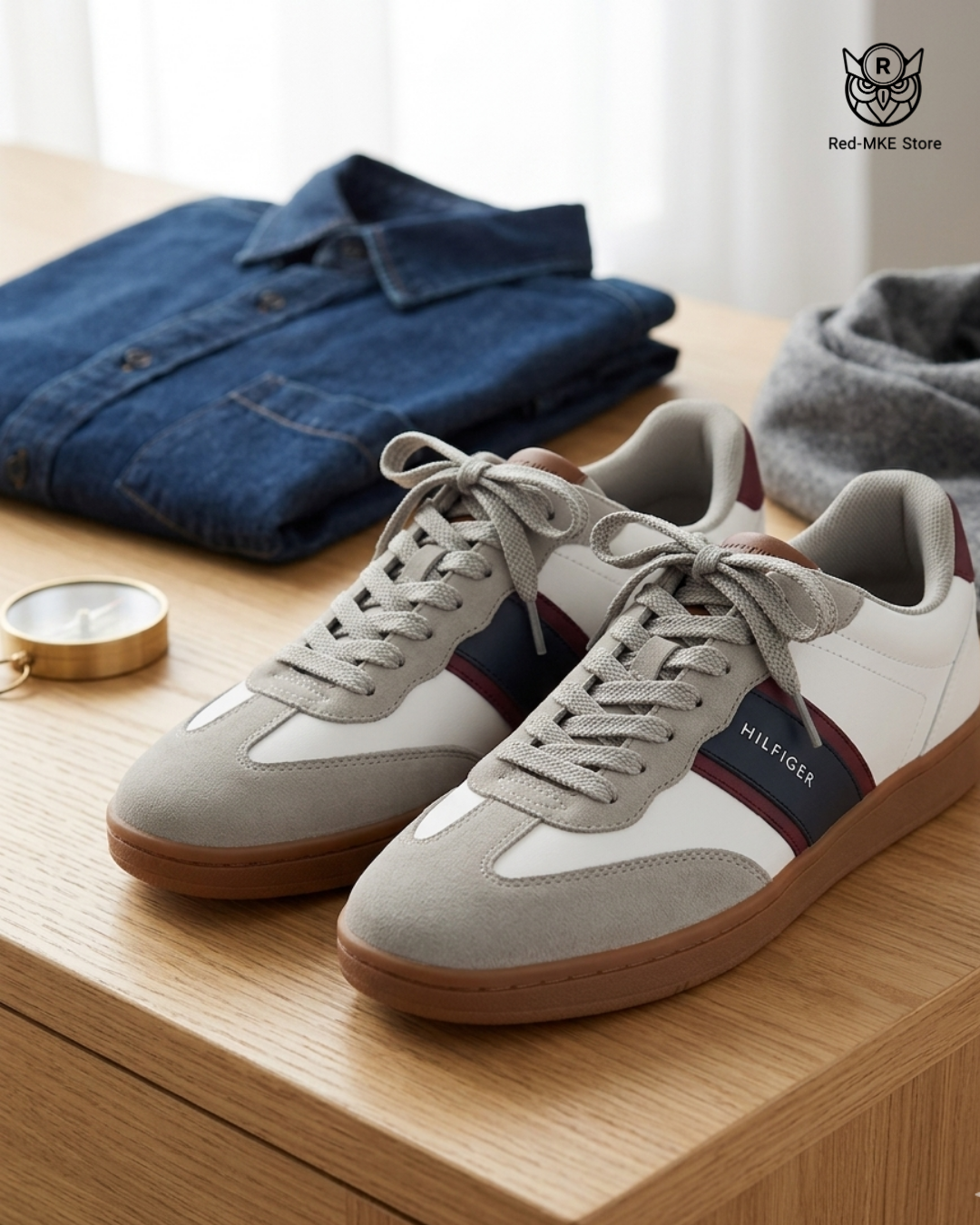Tenis Tommy Hilfiger Terrace Court Sneaker – Estilo Retro Urbano & Confort Multicolor