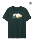 Camiseta Old Navy - Bear Silhouette Nature Graphic (Verde Bosque)