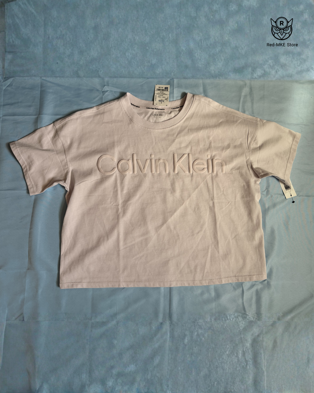 Camiseta Calvin Klein Performance - Logotipo en Relieve
