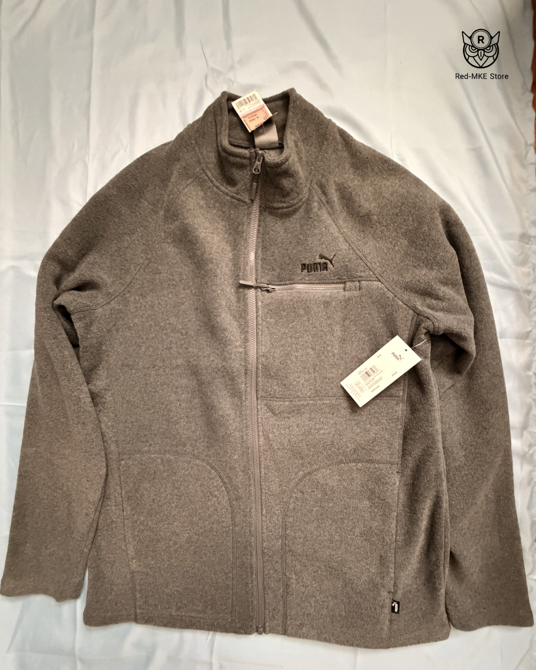 Chaqueta Puma - Fleece Training Jacket (Gris Jaspeado)