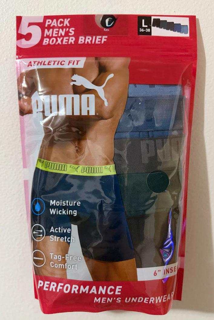 Pack de 5 Bóxers Puma Performance