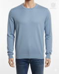 Suéter Essential Crew Neck – Sky Blue Melange