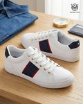 Tenis Tommy Hilfiger Monogram Striped Sneaker – Elegancia Preppy & Lujo Casual Urbano
