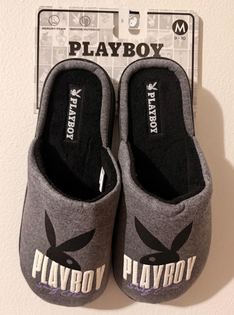 Pantuflas Playboy Comfort – Grey Heather & Purple Edition