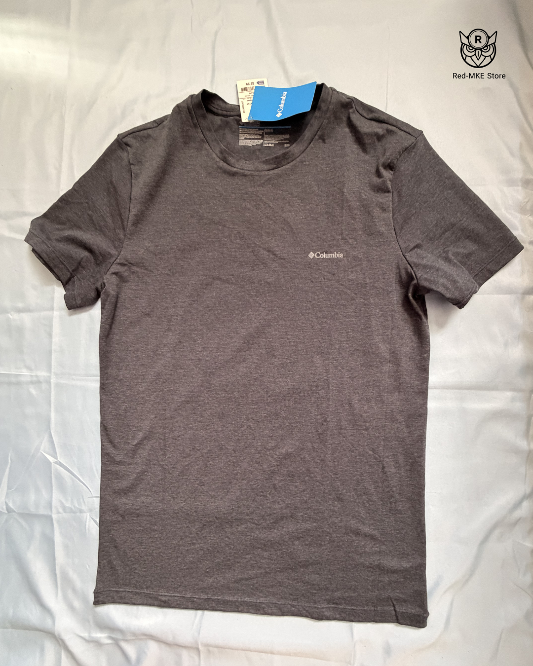 Camiseta Columbia - Everyday Basic Logo (Gris Jaspeado)