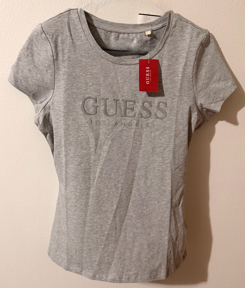 Camiseta Guess Heritage – Heather Grey Essential