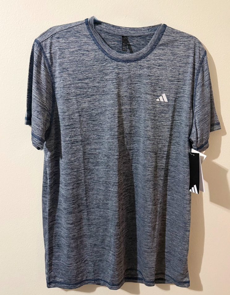 Camiseta Adidas Training Essentials – Azul Ártico Jaspeado