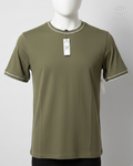 Camiseta Verde Algodon cont blancos