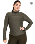 Camiseta Manga Larga Mujer Verde