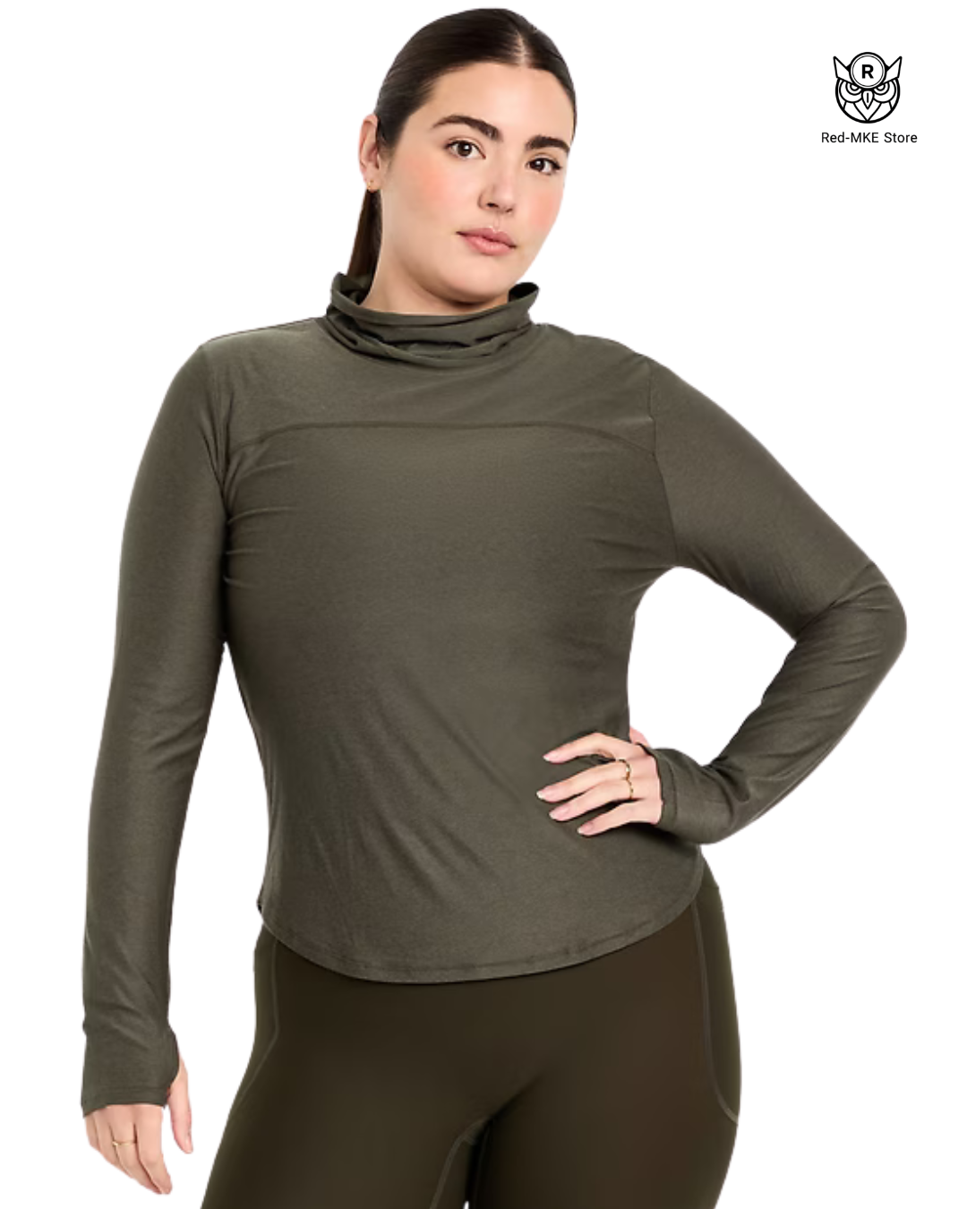 Camiseta Manga Larga Mujer Verde