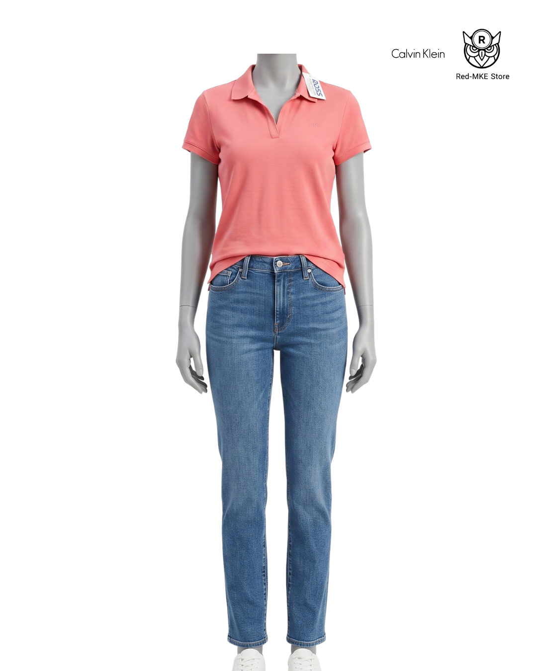 Camiseta Polo Rosado
