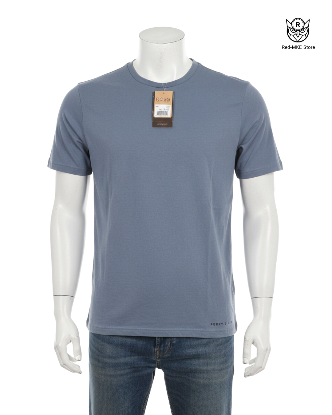 Camiseta Celeste Cuello Redondo