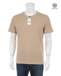 Camiseta Cuello Redondo Beige