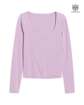 Camiseta Rosada Cuello Bandeja
