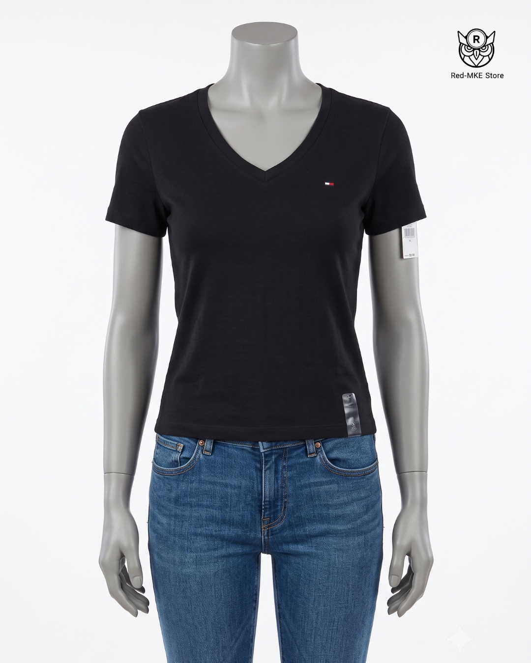 Camiseta Azul Oscura Cuello V