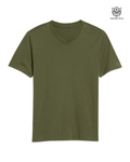 Camiseta Verde Militar Cuello V