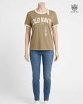 Camiseta beige contorno crema