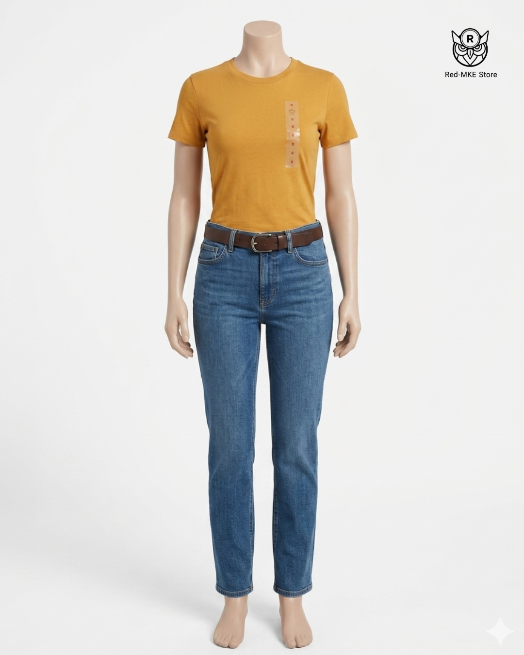 Camiseta mostaza lisa