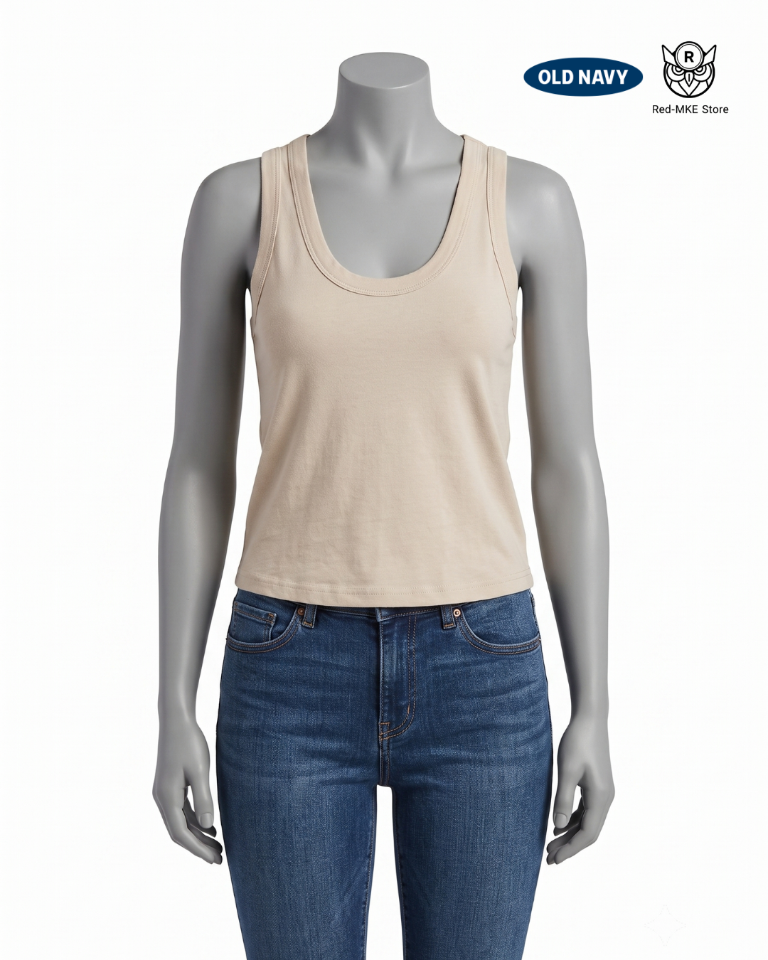 Blusa tirantes beige cuello V