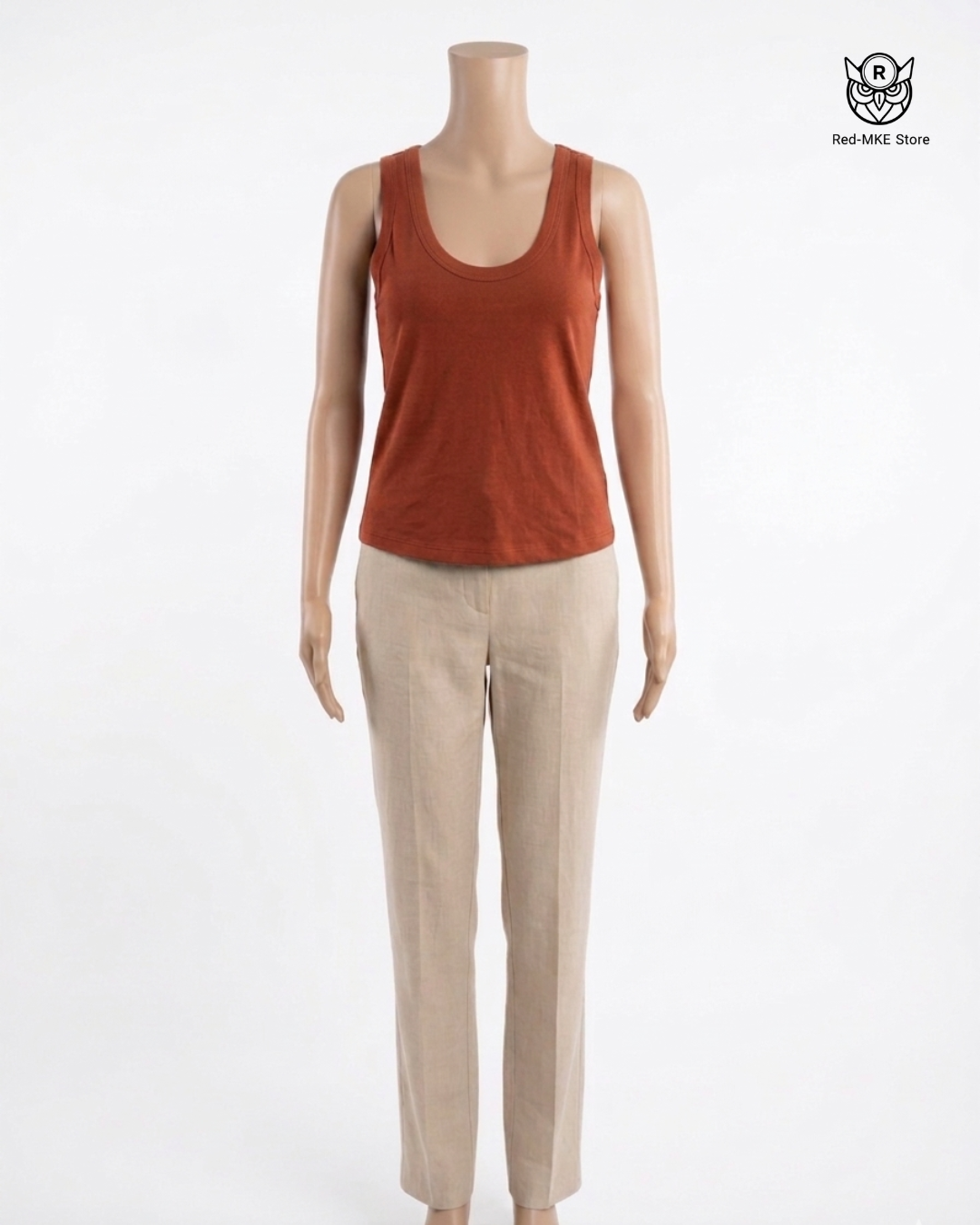 Blusa tirantes terracota