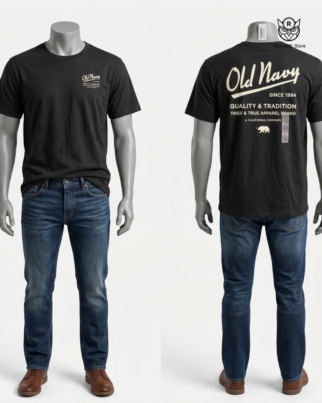 Camiseta estampada negra