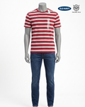 Camiseta rayas roja