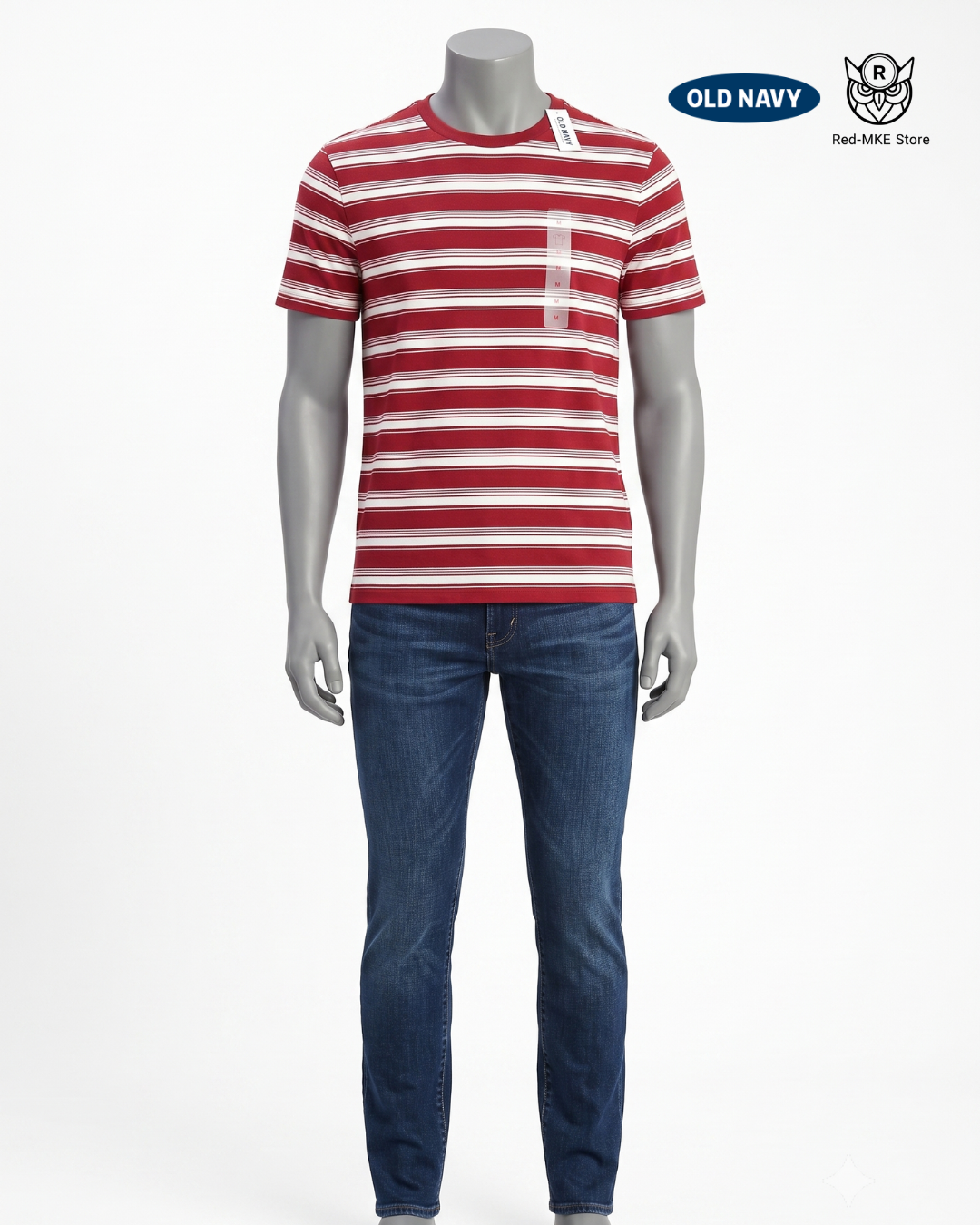 Camiseta rayas roja