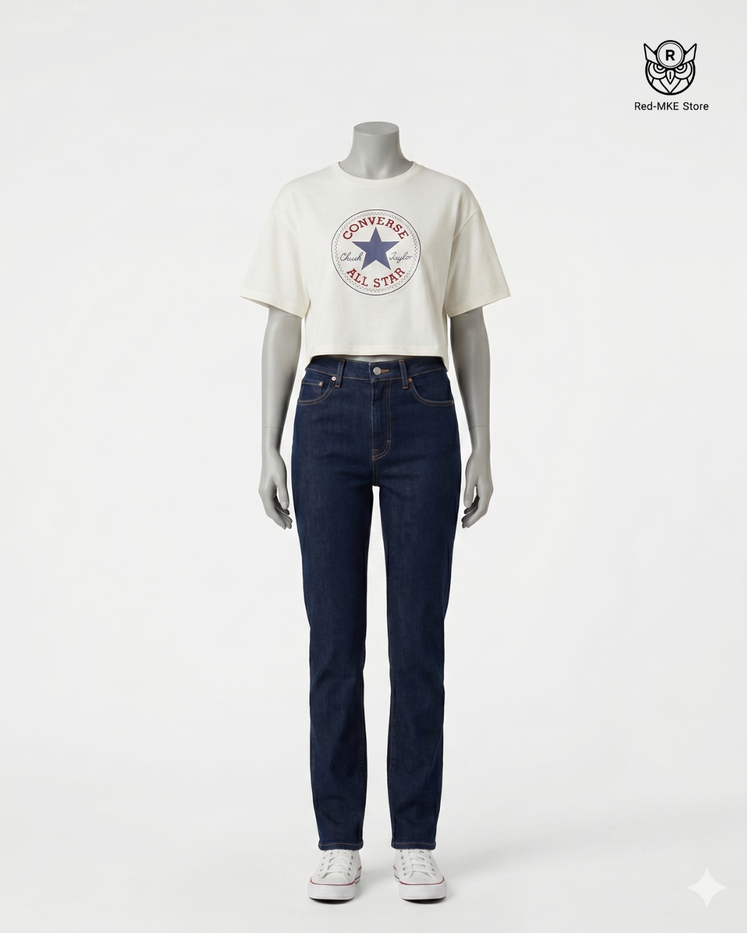 Camiseta Crop Top Blanco OV