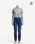 Camiseta Crop Top Gris OV