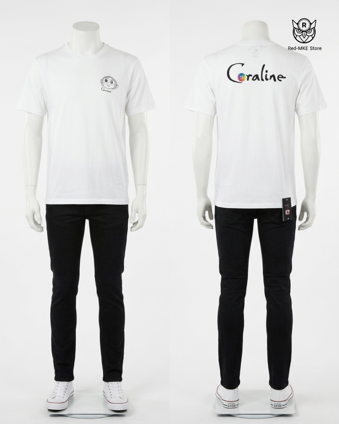 Camiseta blanca Coraline
