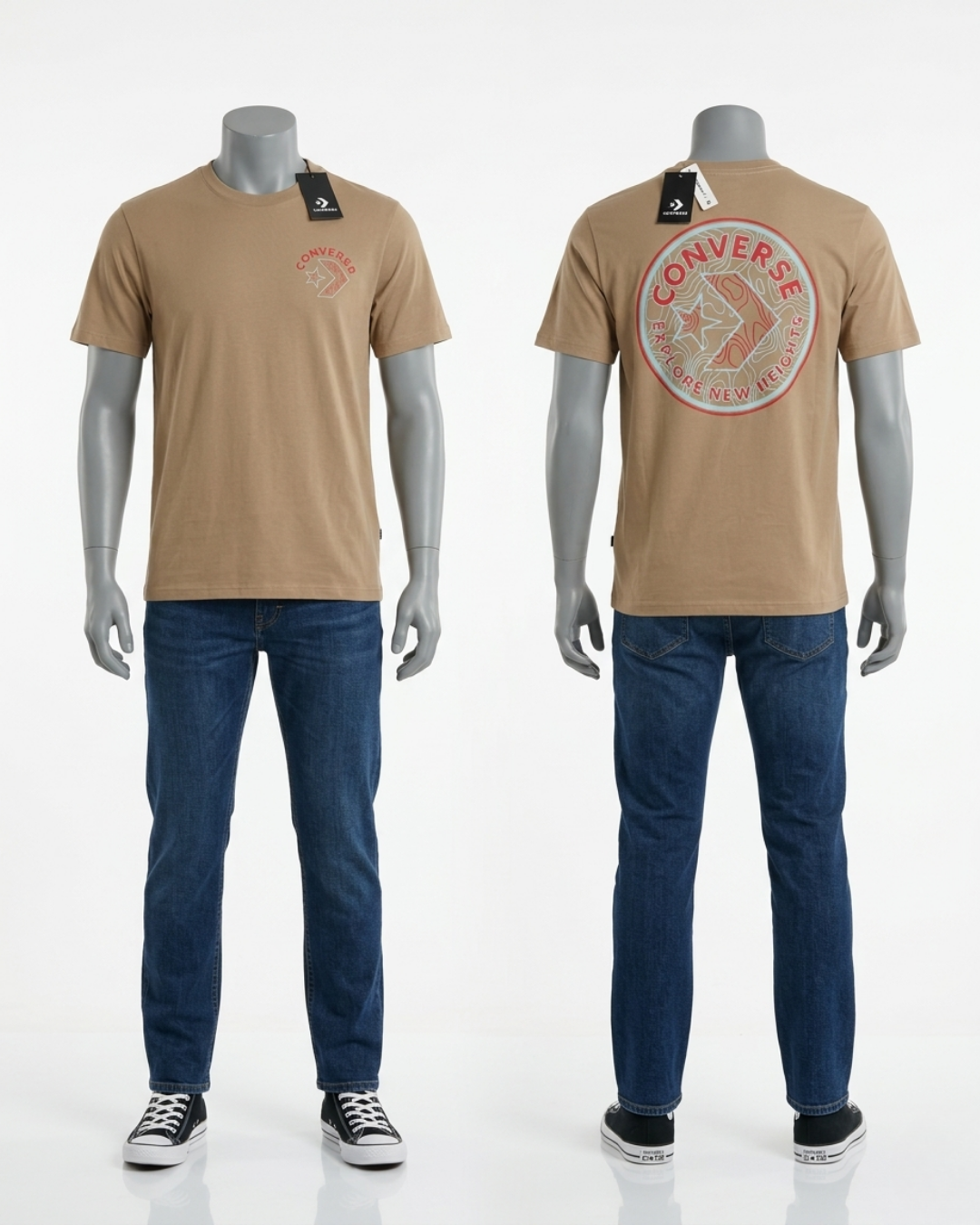 Camiseta cafe claro