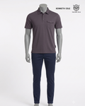 Camisa tipo polo gris