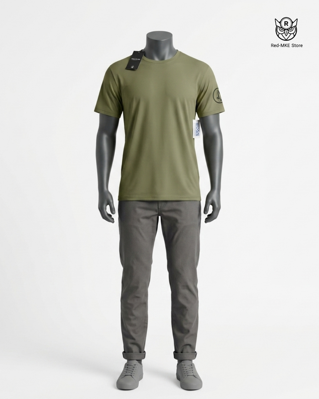 Camiseta verde musgo