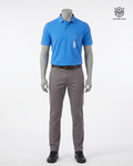 Camisa tipo polo azul