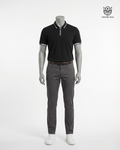 Camisa tipo polo negra