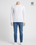 Camiseta blanca manga larga
