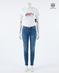 Blusa blanca Logo Perlitas