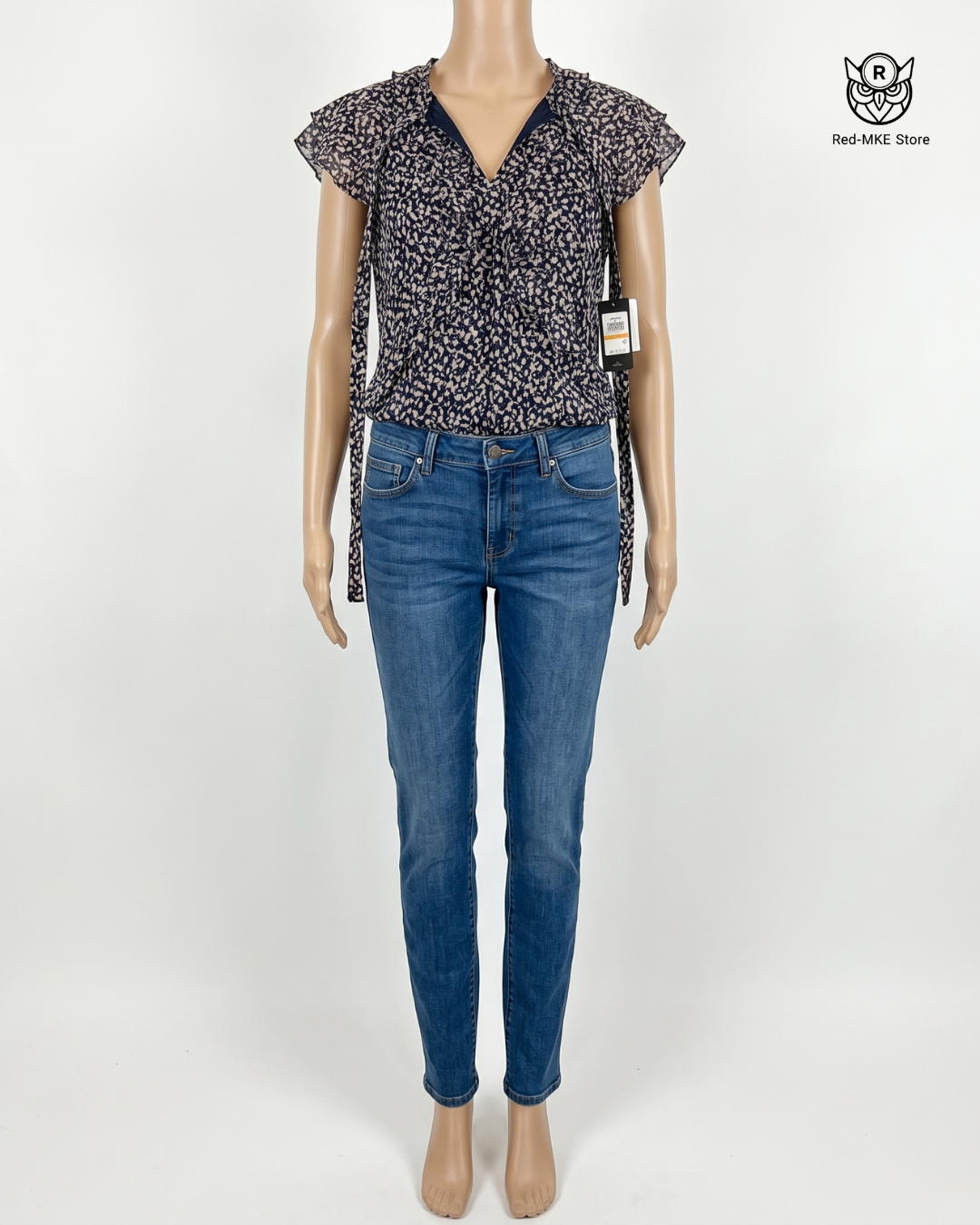 Blusa Azul con manchas