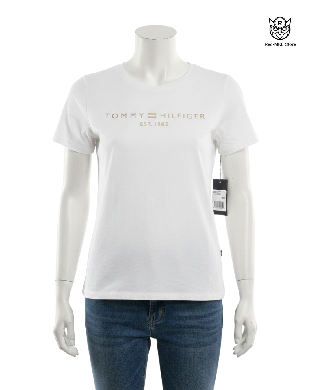 Blusa Blanca Letras Plateadas