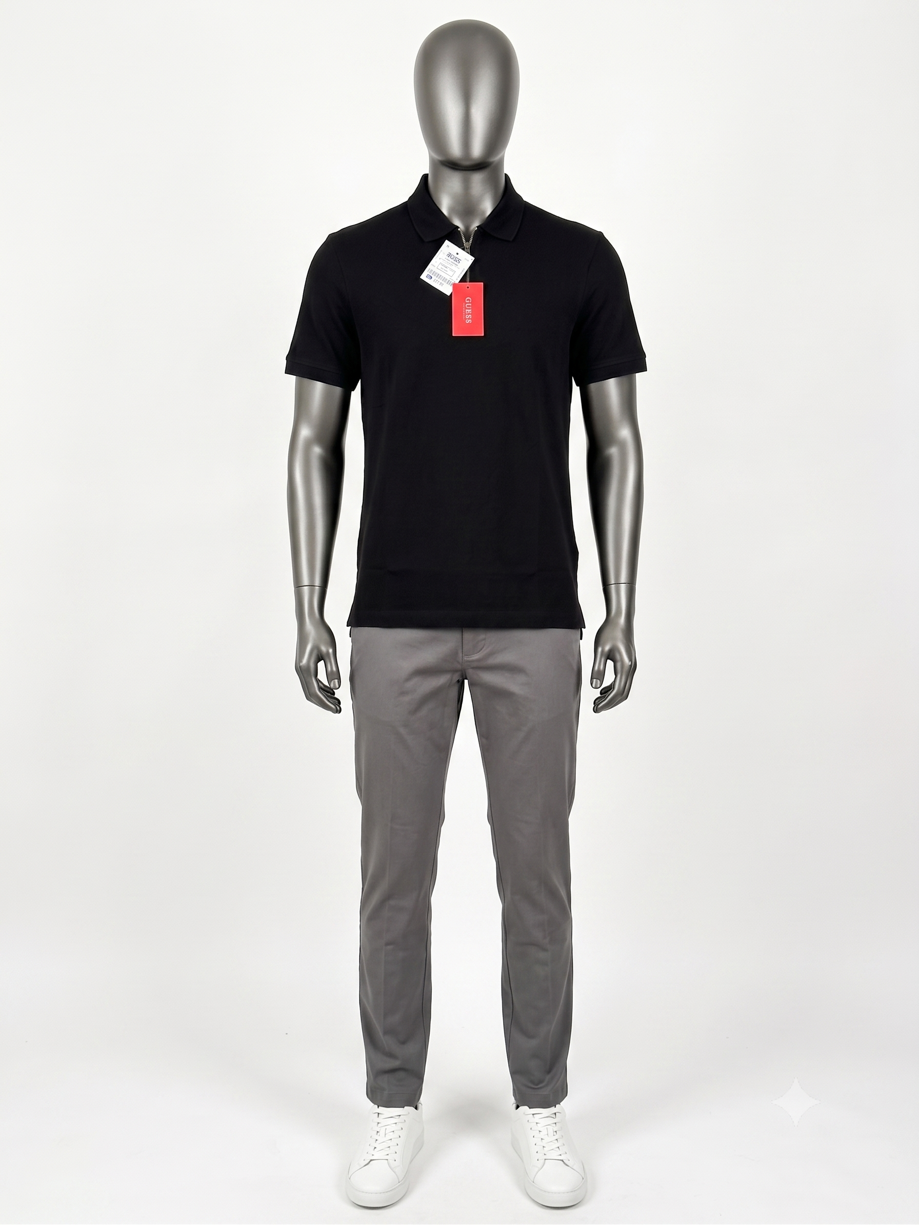 Playera Tipo Polo Guess Zip-Neck – Elegancia Casual & Sofisticación Urbana