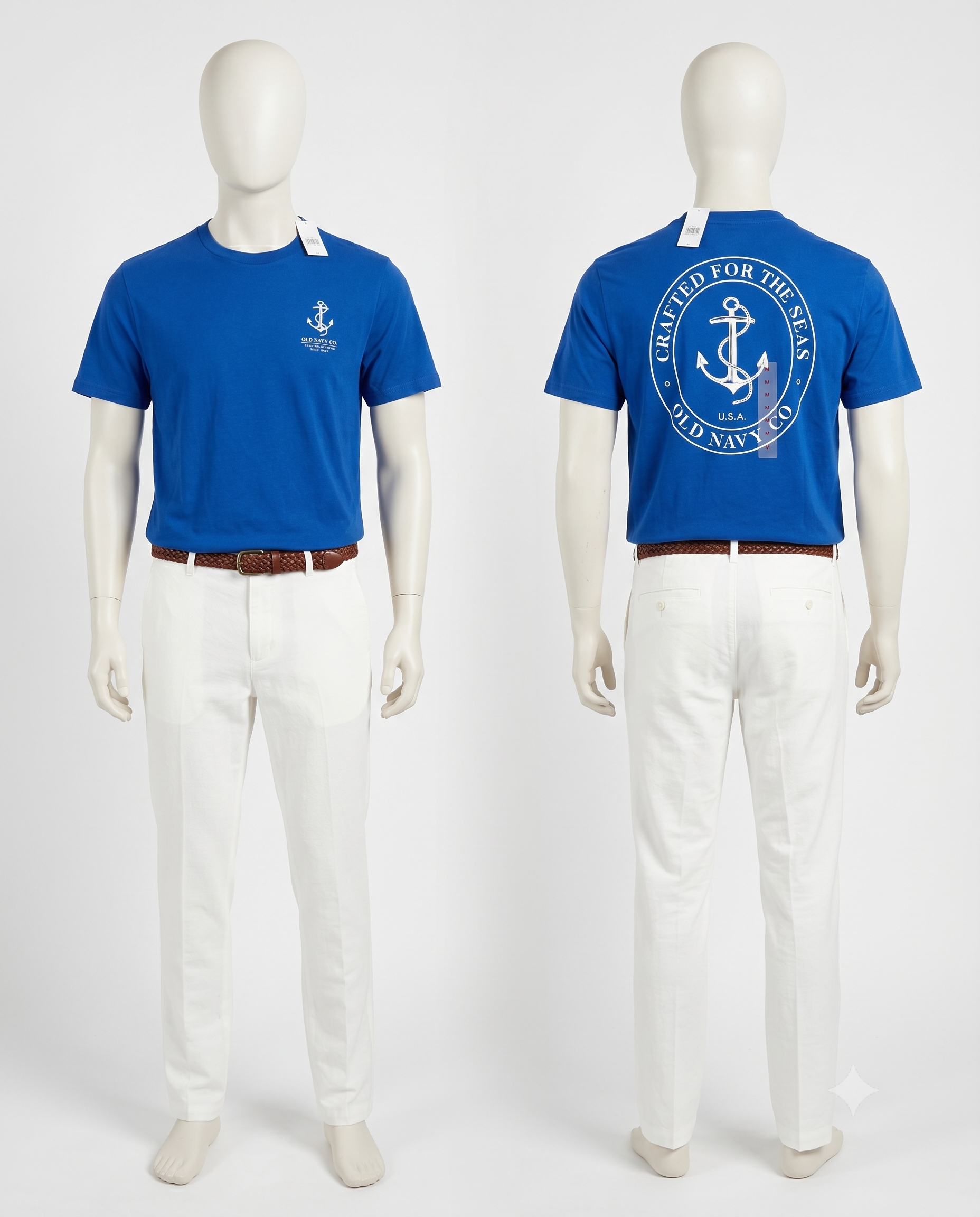 Playera Gráfica Old Navy "Crafted For The Seas" – Estilo Náutico & Atemporal