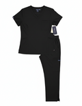 Conjunto Médico Nautica Performance – Onyx Black Professional Scrub Set