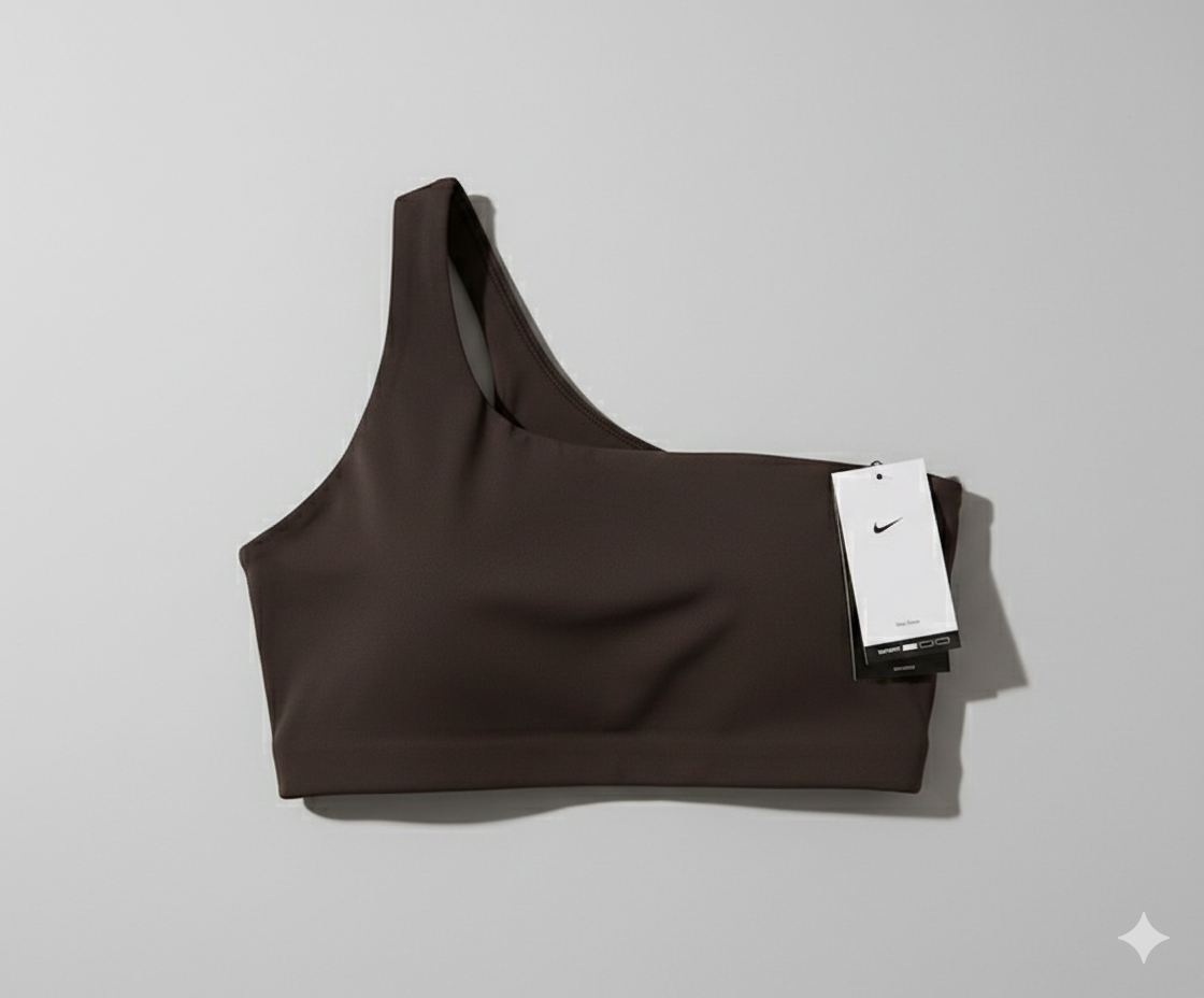 Top Deportivo Nike Zenvy – Diseño de un Solo Hombro