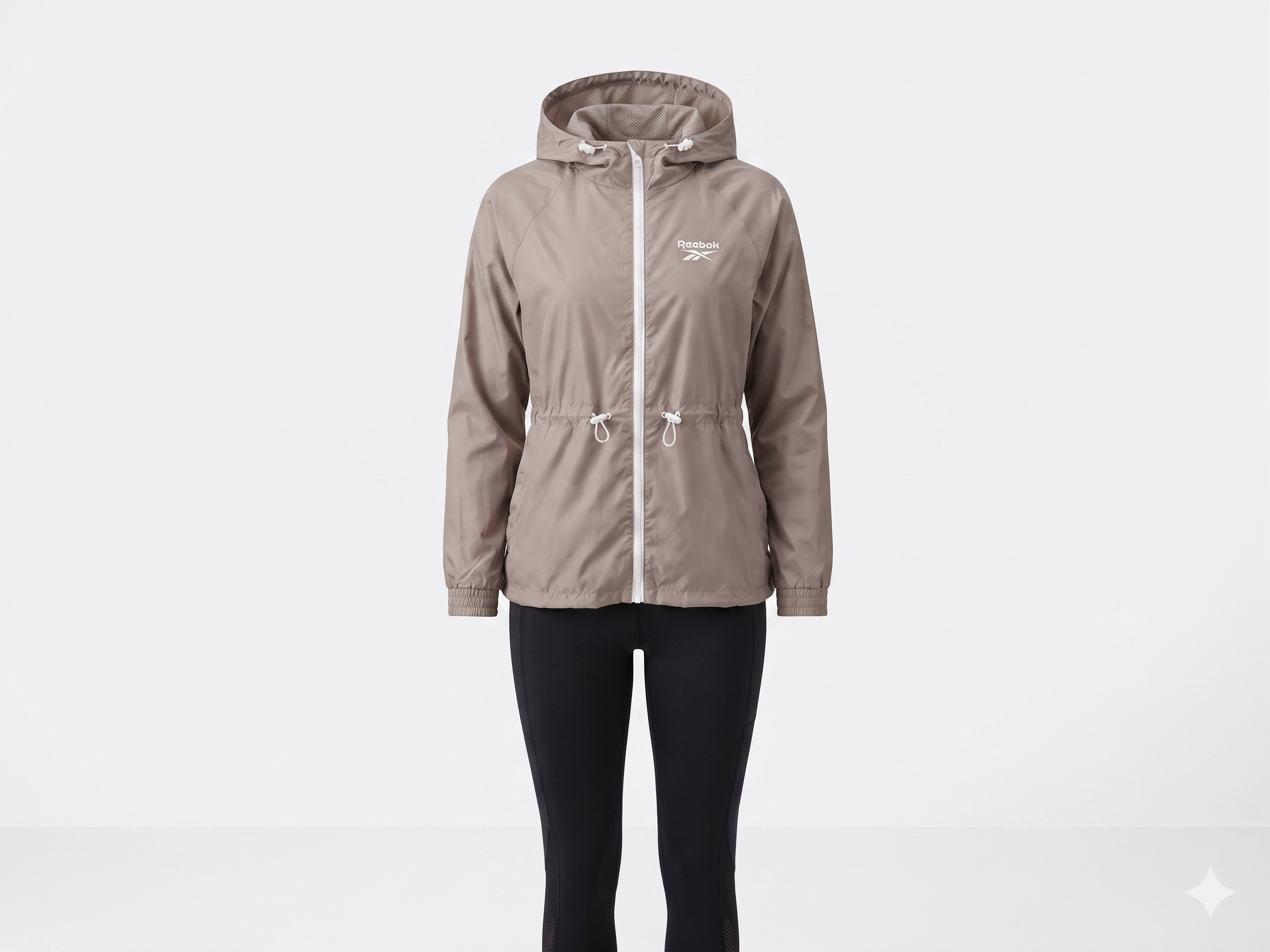 Chamarra Rompevientos Reebok Adjustable Waist Windbreaker – Protección Deportiva & Silueta Estilizada