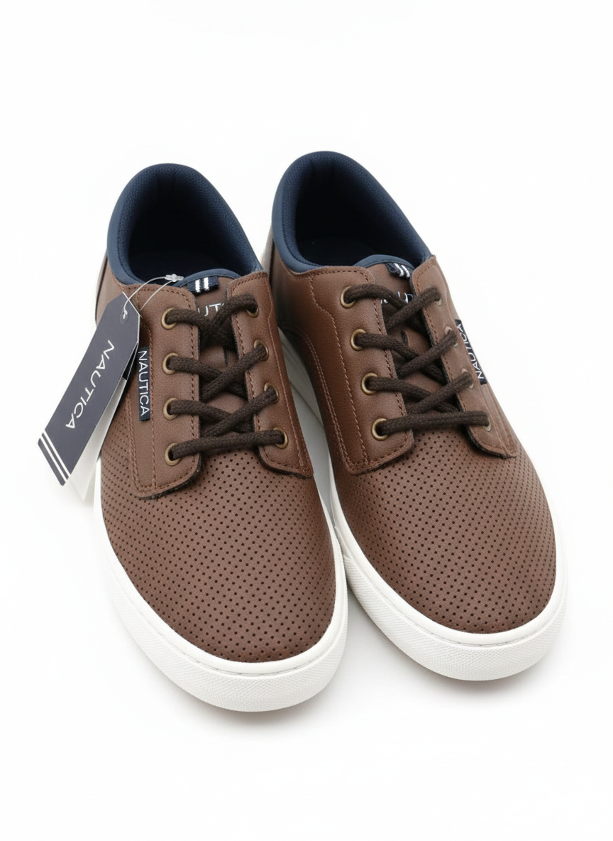 Sneakers Nautica Casual Heritage – Cedar Brown Perforated Edition