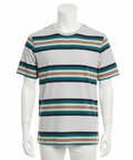 Camiseta Casual a Rayas Horizontales – Multicolor Striped Tee
