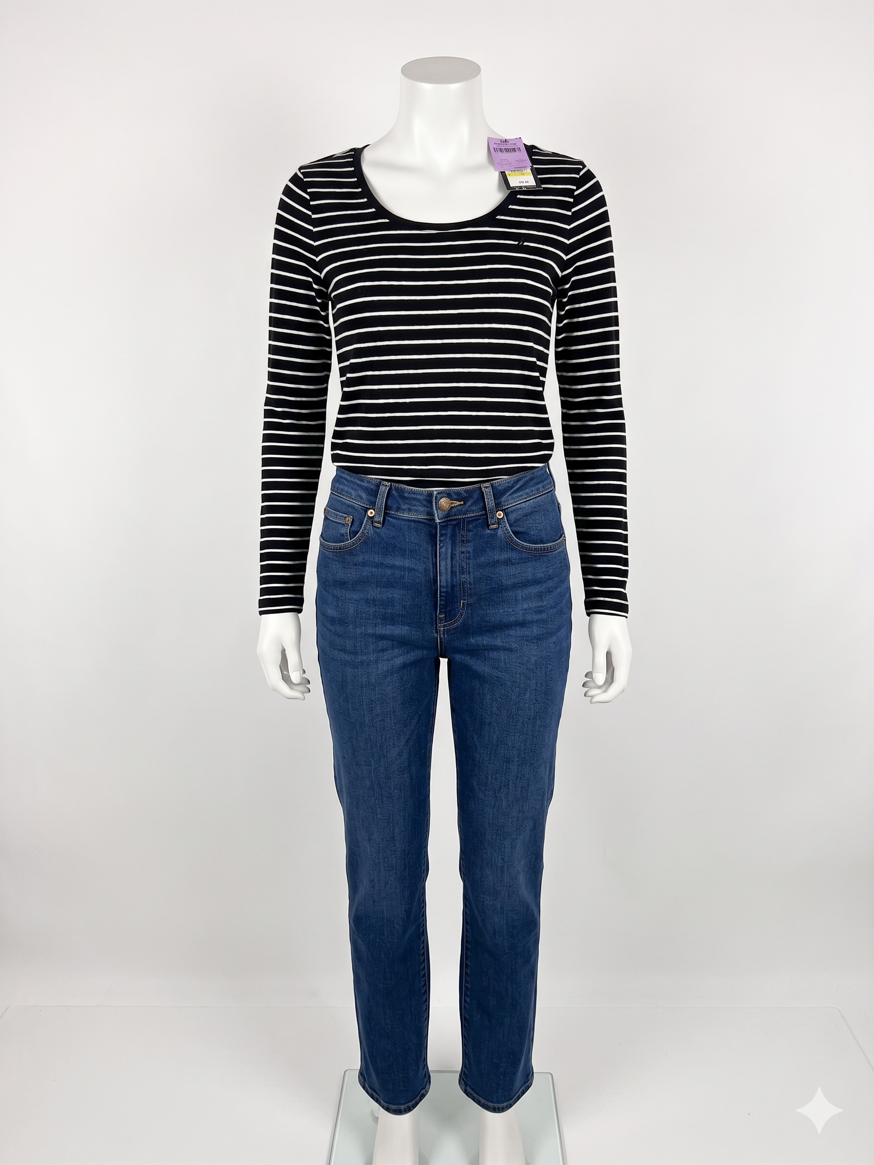 Playera Nautica Long Sleeve Striped Tee – Estilo Marinero Clásico & Confort Diario